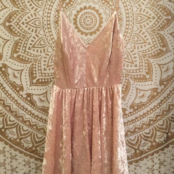 Urban Outfitters Pink Velvet Romper - Picture 3 of 3
